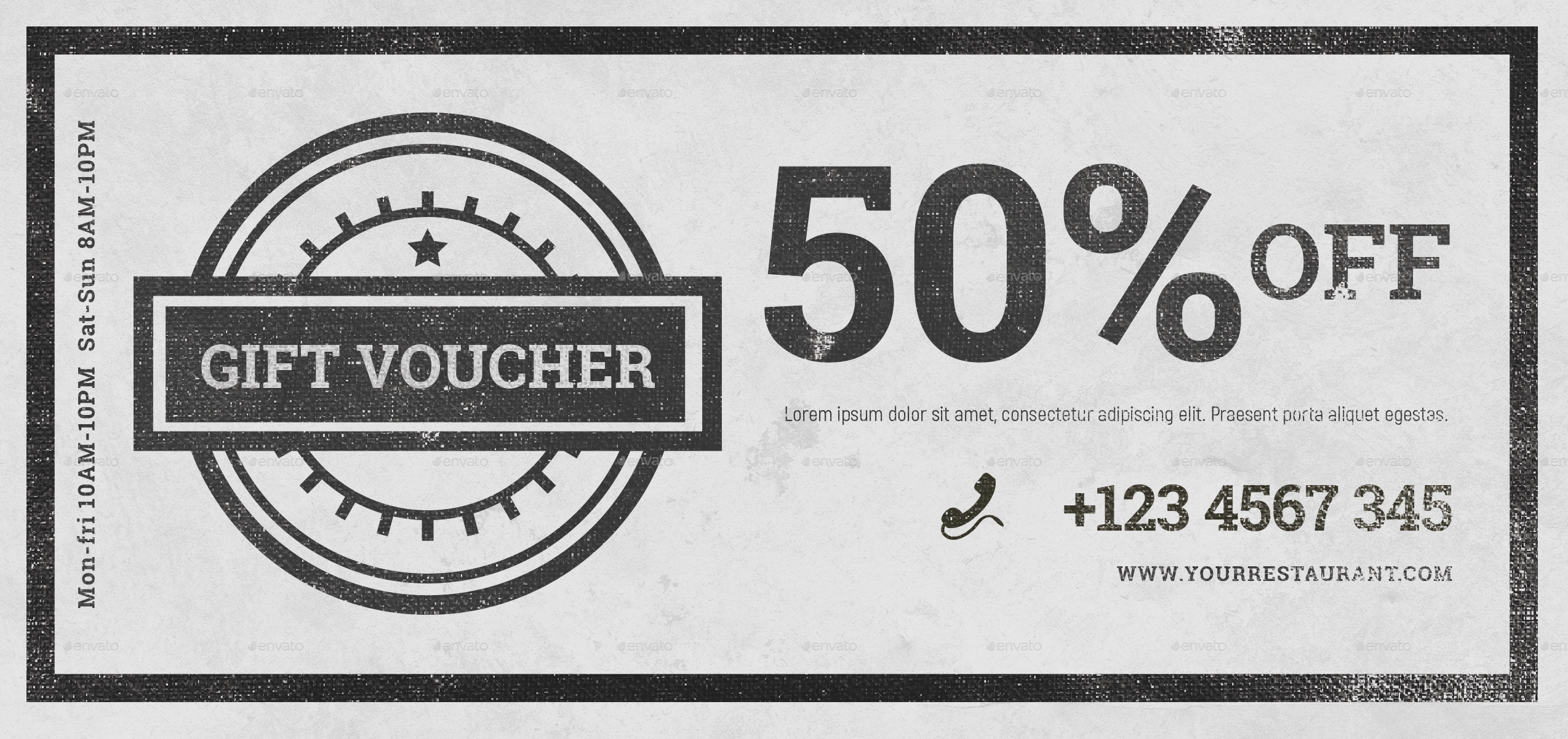 Vintage Voucher by lilynthesweetpea GraphicRiver